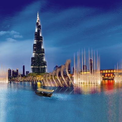 The Dubai Fountain Lake Ride