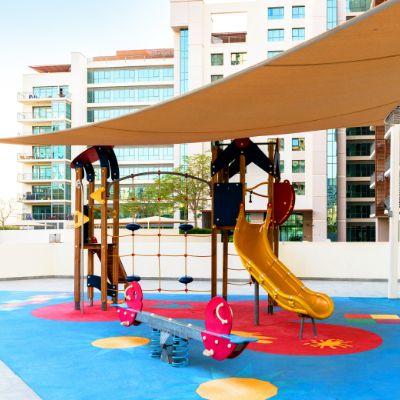 Outdoor kids’ play area